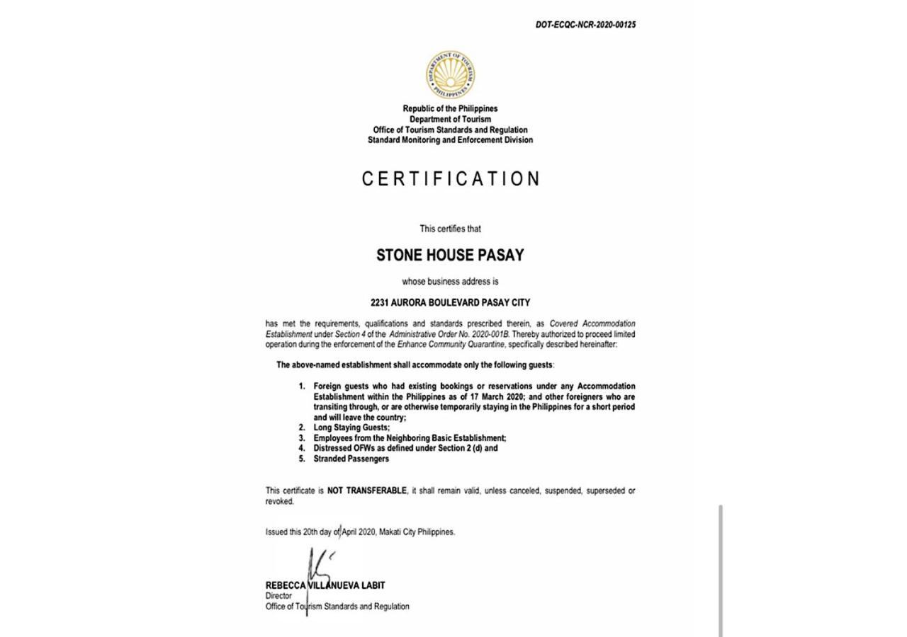 Stone House Hotel Pasay Kültér fotó